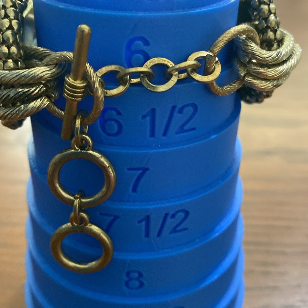 5 for $15 Gold tone and crystal glass Bracelet - Picture 4 of 5